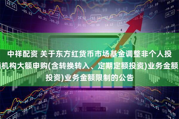中祥配资 关于东方红货币市场基金调整非个人投资者在代销机构大额申购(含转换转入、定期定额投资)业务金额限制的公告